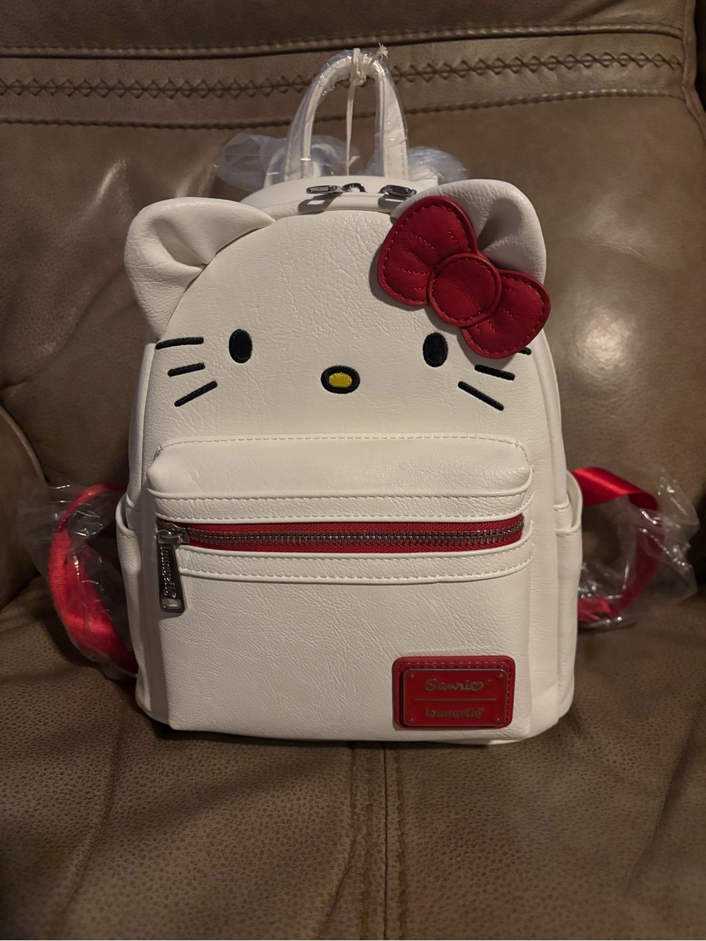 Sanrio Hello Kitty White & Red  Mini Backpack Loungefly